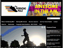 Tablet Screenshot of morningmile.com